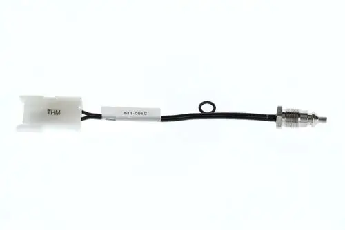 BOSCH Fühler mit O-Ring, bestehend aus einer weißen Steckverbindung und einer metallischen Anschlussstelle, gekoppelt mit einem elektrischen Kabel.